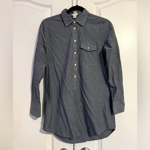 J. Crew Women’s Chambray Denim Tunic Top